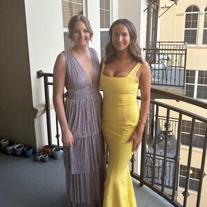 Laundry By Shelli Segal Yellow Maxi Dress